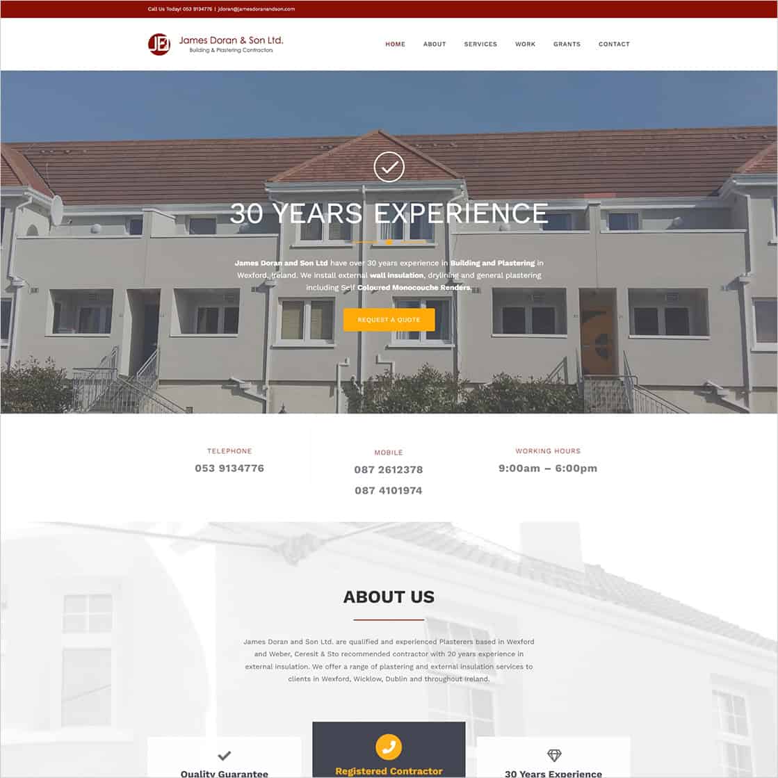 New Client Announcement: James Doran & Son Ltd Joins Our Website Maintenance & Care Plan