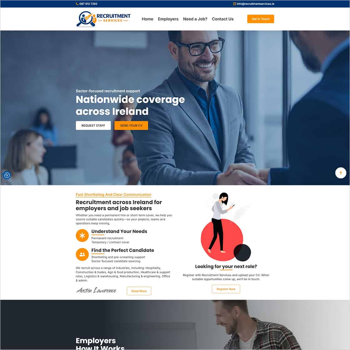 A Recruitment Website Built to Convert: Recruitment Services Goes Live